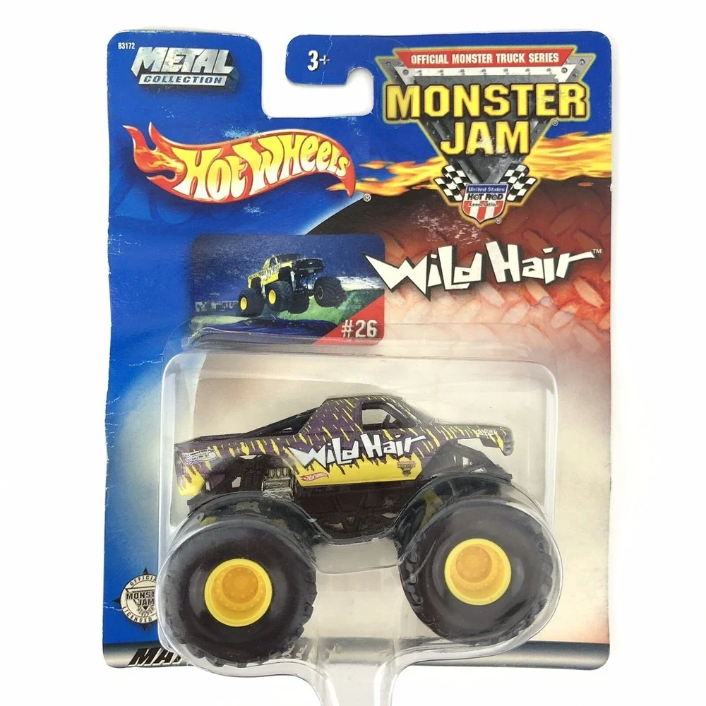 Hot Wheels Monster Jam Monster‎ Truck WILD HAIR #26 Die Cast Metal Purple 1/64